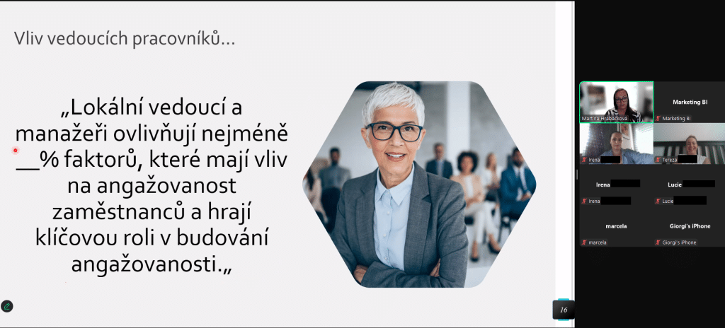 Online seminář "Zaměstnanecká angažovanost", 10. 6. 2025 - galerie