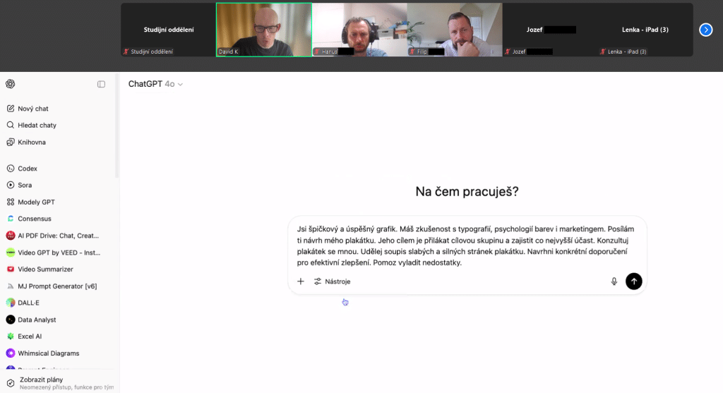 Online seminář "AI turbo pro vaši práci", 25. 6. 2025 - galerie