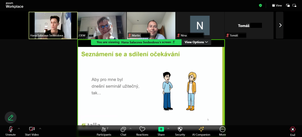 Online seminář "Štěstí jako výkonnostní výhoda", 22. 7. 2025 - galerie