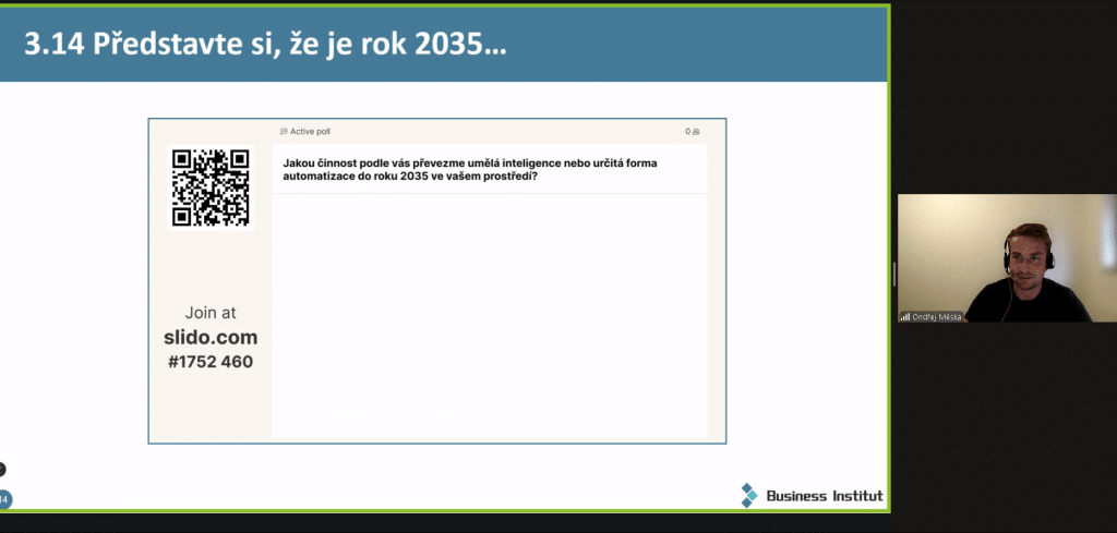 Online seminář "Digitální inovace: jak AI mění fungování organizací", 23. 9. 2025 - galerie