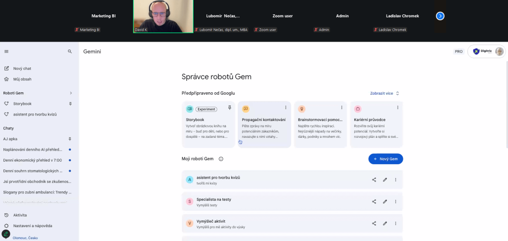 Online seminář "AI jako pracovní asistent: Příklady, možnosti, limity", 11. 2. 2026 - galerie