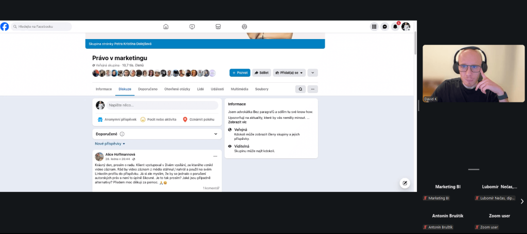 Online seminář "AI jako pracovní asistent: Příklady, možnosti, limity", 11. 2. 2026 - galerie