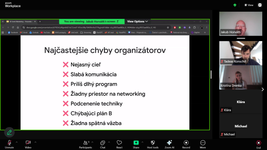Snimek obrazovky 2026 07 01 175408 WEB | Online seminář „Od nápadu k WOW efektu: Jak vytvořit event, na který se nezapomíná“, 1. 7. 2026