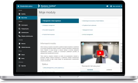 Moderní e-learningový systém s videopřednáškami a online knihovnou